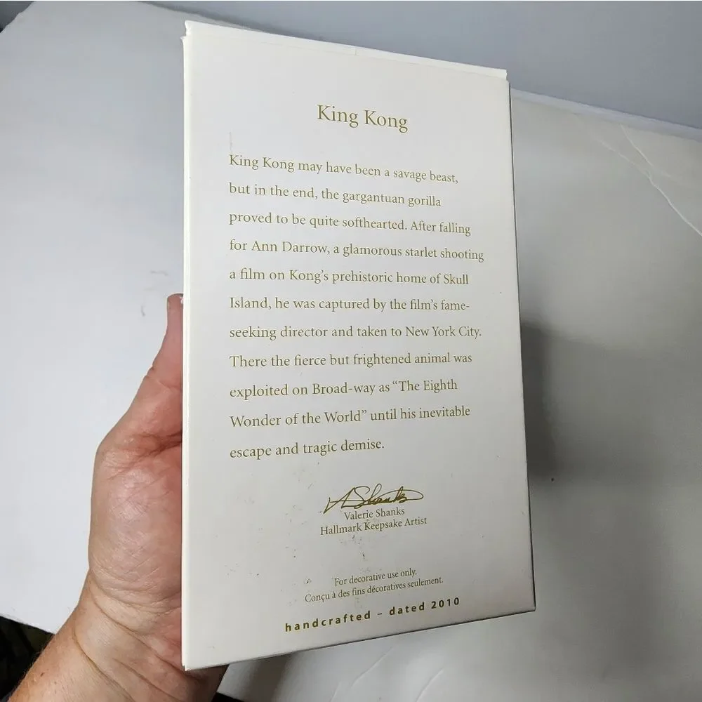 2010 Hallmark Keepsake King Kong Ornament